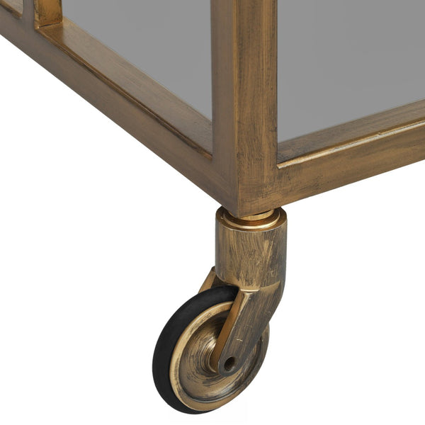 Trolley Ruinart brass antique - Canwell Interiors Limited - Richmond