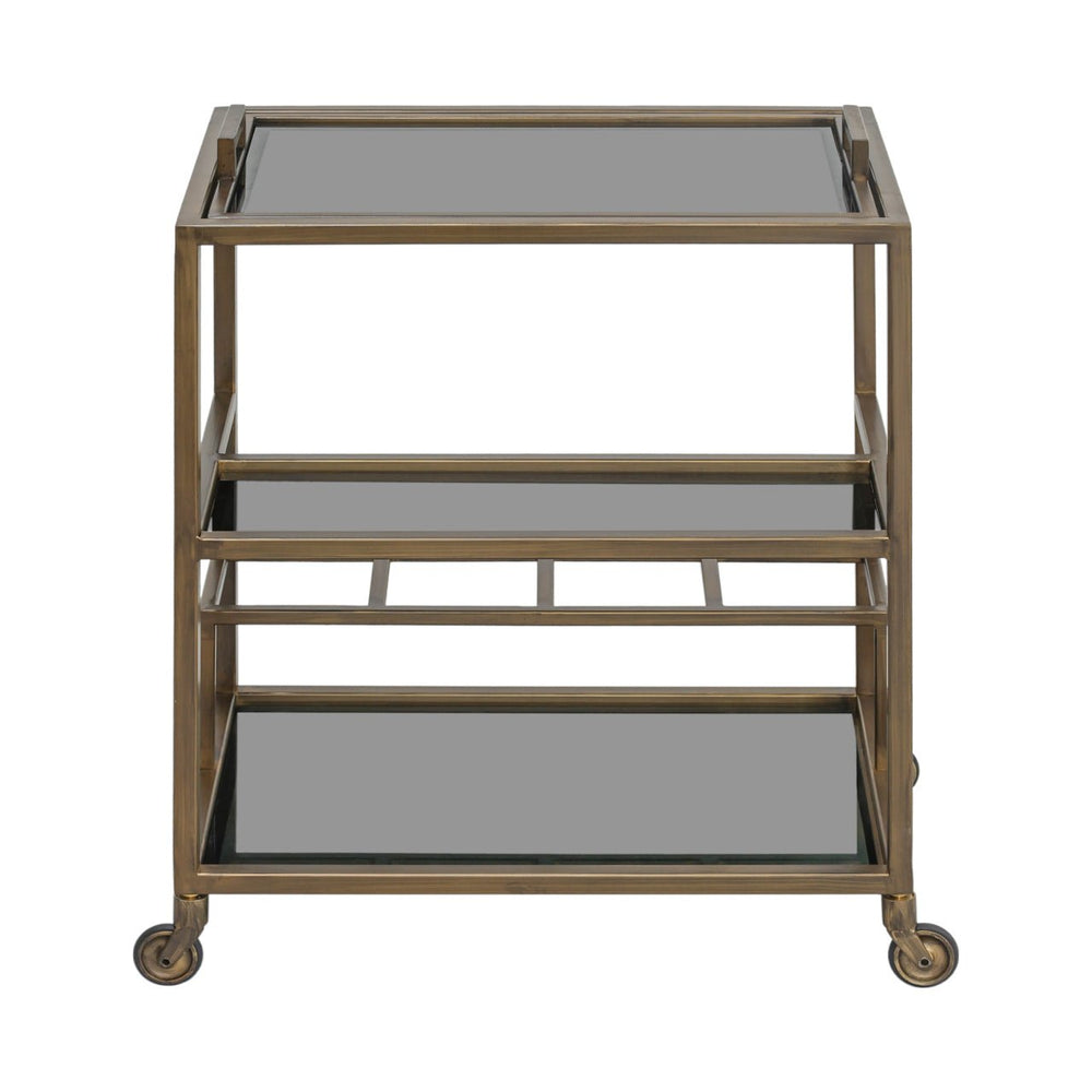 Trolley Ruinart brass antique - Canwell Interiors Limited - Richmond