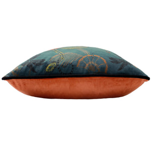 Tropica Cheetah 45x45 Feather Filled Cushion Teal - Canwell Interiors Limited - Riva