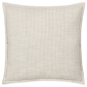 Truro Stripe 45x45 Feather Filled Cushion Natural - Canwell Interiors Limited - Riva