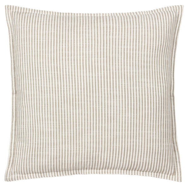 Truro Stripe 45x45 Feather Filled Cushion Natural - Canwell Interiors Limited - Riva