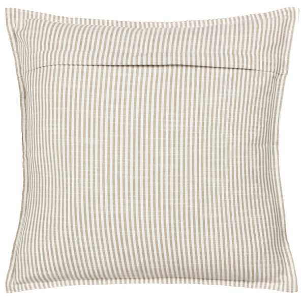Truro Stripe 45x45 Feather Filled Cushion Natural - XShowhome Limited - Riva