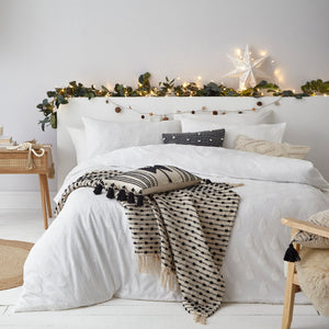 Tufted Tree King Size Duvet Set Snow - Canwell Interiors Limited - Riva