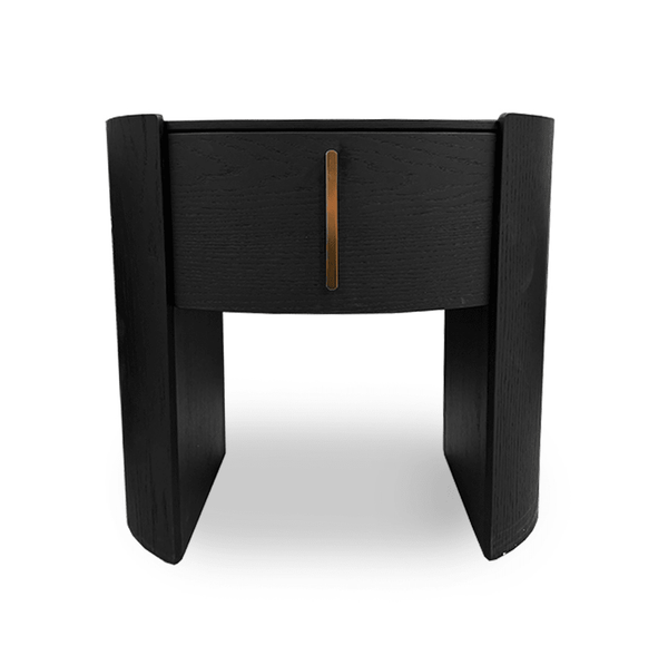 Tulume Bedside - Matt Black Oak - XShowhome Limited - Tommy Franks