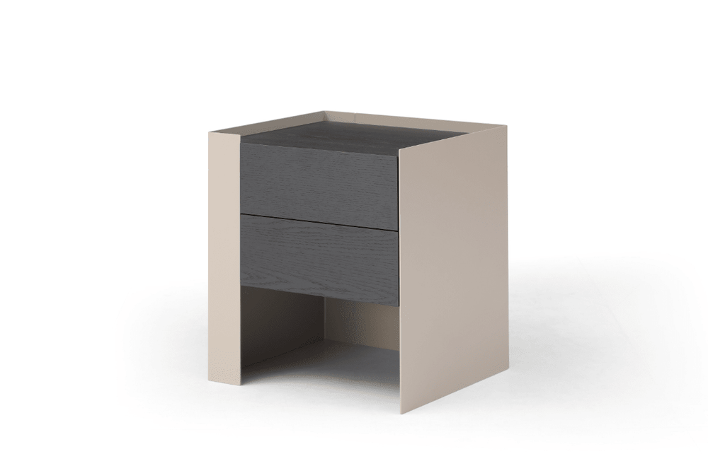 Tunica Bedside Table - Taupe - Pair - XShowhome Limited - Tommy Franks