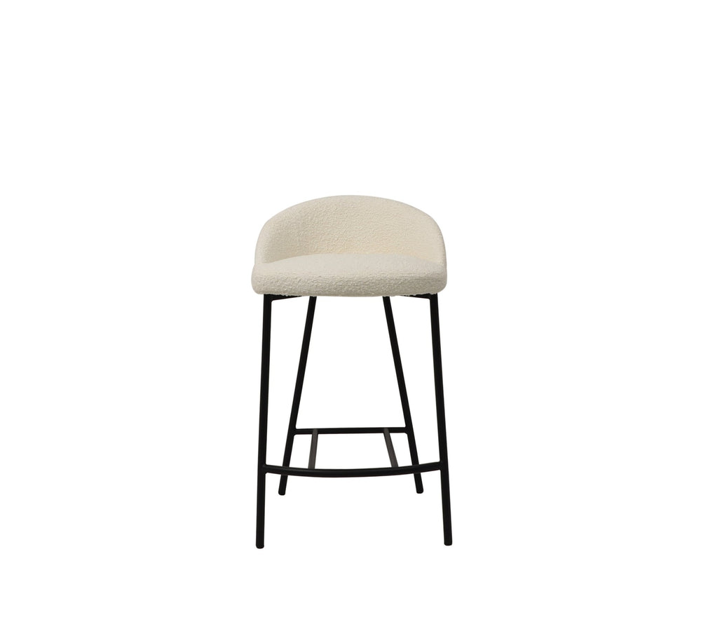 Tux Counter Stool - Chex Bouclé Polar - XShowhome Limited - Tommy Franks