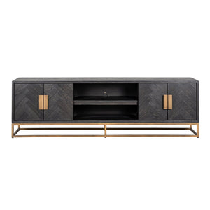 TV cabinet Blackbone Brass black rustic 200 - Canwell Interiors Limited - Richmond