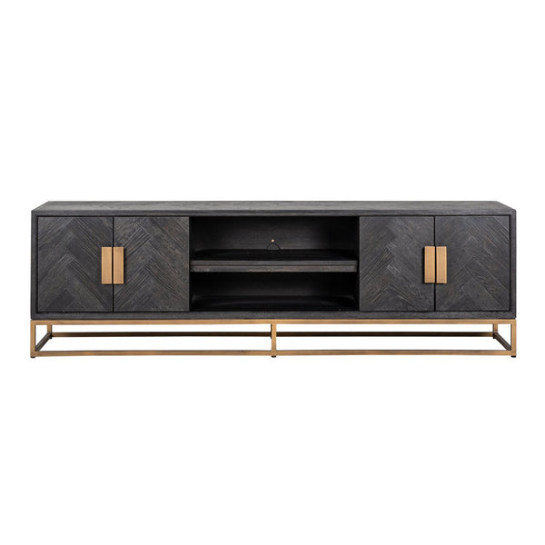 TV cabinet Blackbone Brass black rustic 200 - Canwell Interiors Limited - Richmond