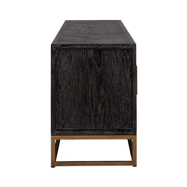 TV cabinet Blackbone Brass black rustic 200 - Canwell Interiors Limited - Richmond