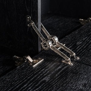 TV Cabinet Blax 2 - Flap Doors 1 - Shelf (black) - Canwell Interiors Limited - Richmond