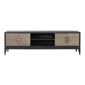TV cabinet Bloomville brass shagreen - Canwell Interiors Limited - Richmond