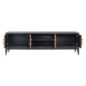 TV cabinet Bloomville brass shagreen - Canwell Interiors Limited - Richmond