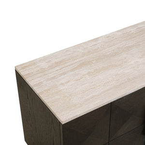 TV cabinet Claremont brown - Canwell Interiors Limited - Richmond