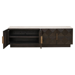 TV cabinet Claremont brown - Canwell Interiors Limited - Richmond
