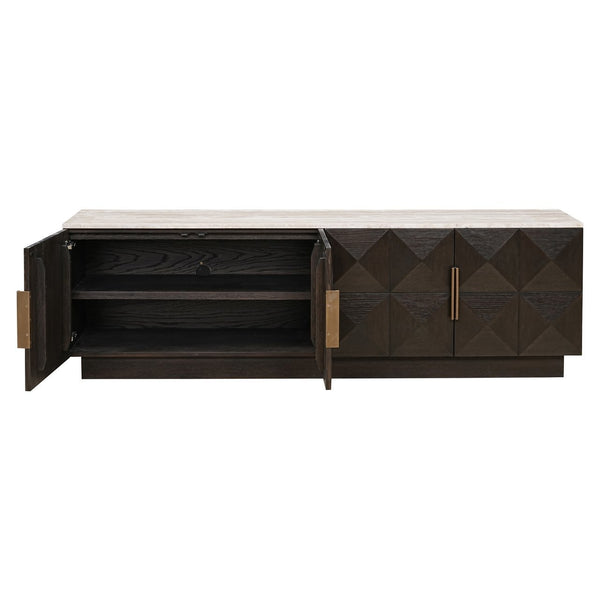 TV cabinet Claremont brown - Canwell Interiors Limited - Richmond