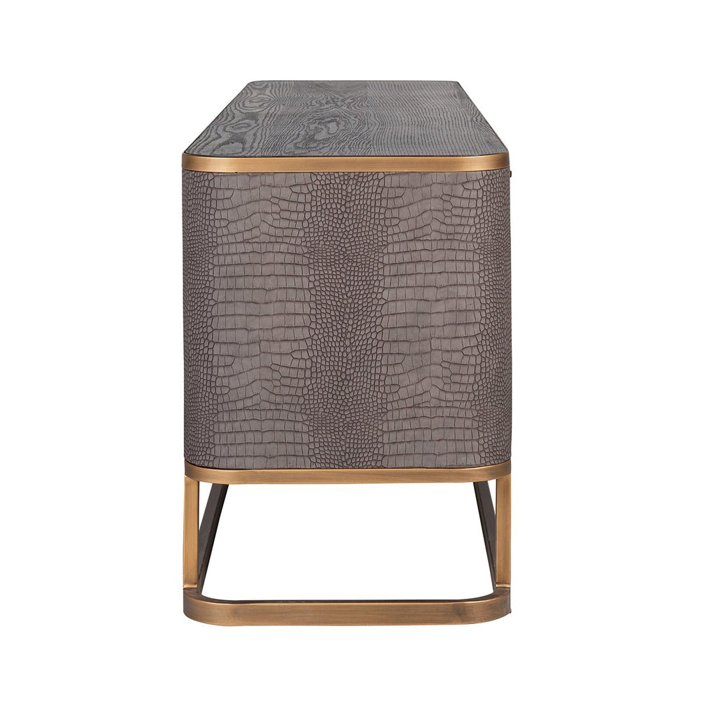 TV Cabinet Classio with 4 - Door (brushed Gold) - Canwell Interiors Limited - Richmond