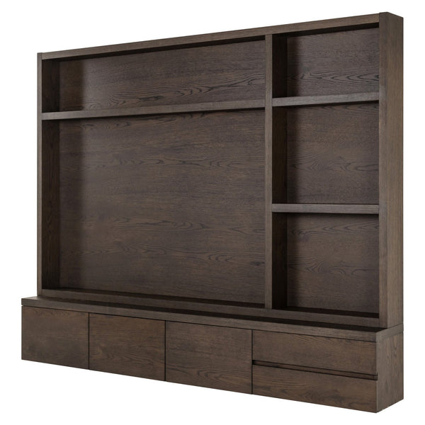 TV cabinet Lachance brown 3 - doors 2 - drawers - Canwell Interiors Limited - Richmond