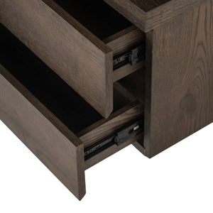 TV cabinet Lachance brown 3 - doors 2 - drawers - Canwell Interiors Limited - Richmond
