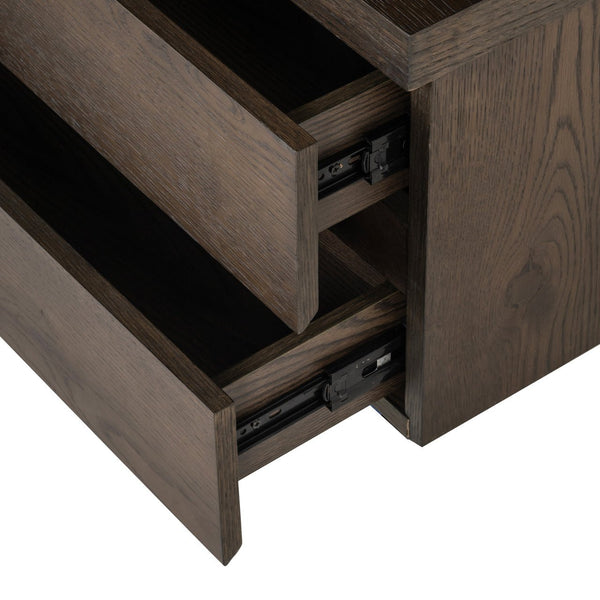 TV cabinet Lachance brown 3 - doors 2 - drawers - Canwell Interiors Limited - Richmond