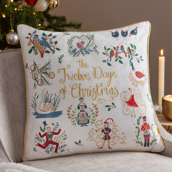 Twelve Days 50x50 Feather Filled Cushion Multicolour - XShowhome Limited - Riva