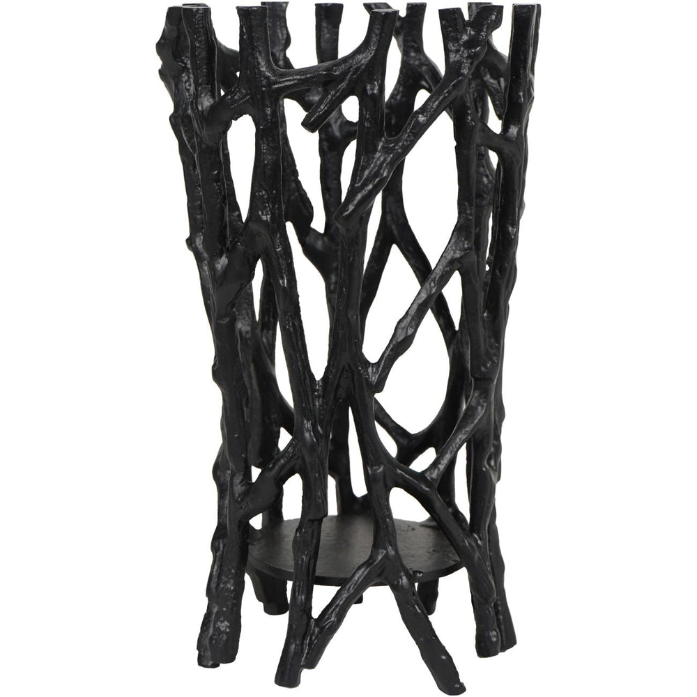Twig Black Round Pillar Holder Large - XShowhome Limited - Libra