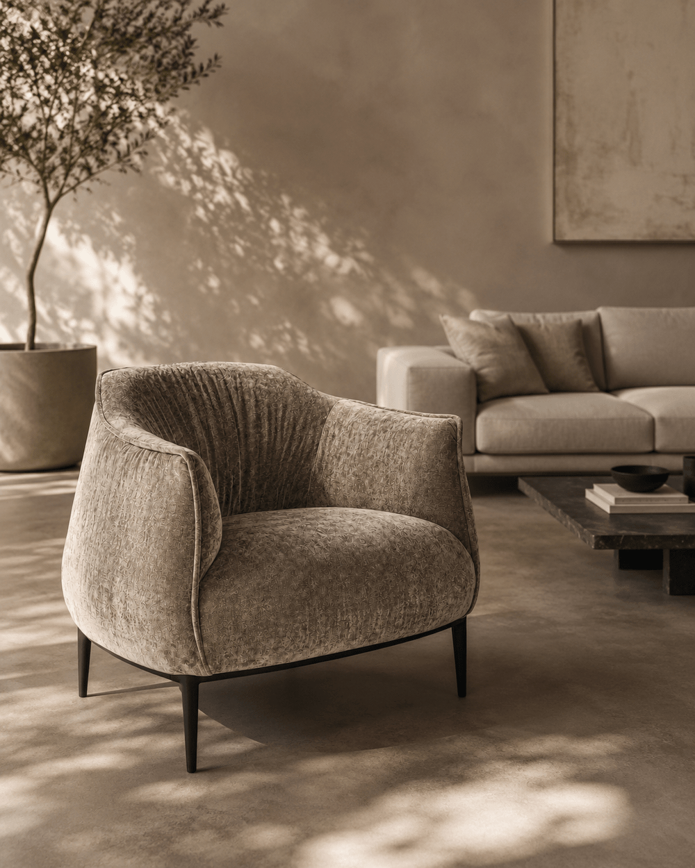 Tyrone Lounge Chair - Gisele Olive - XShowhome Limited - Tommy Franks