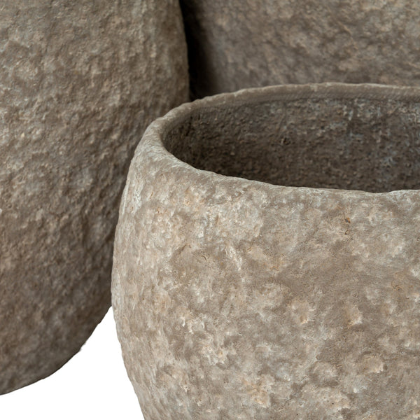 Umber Pot Belly Set of 3 Planters - Canwell Interiors Limited - Hills