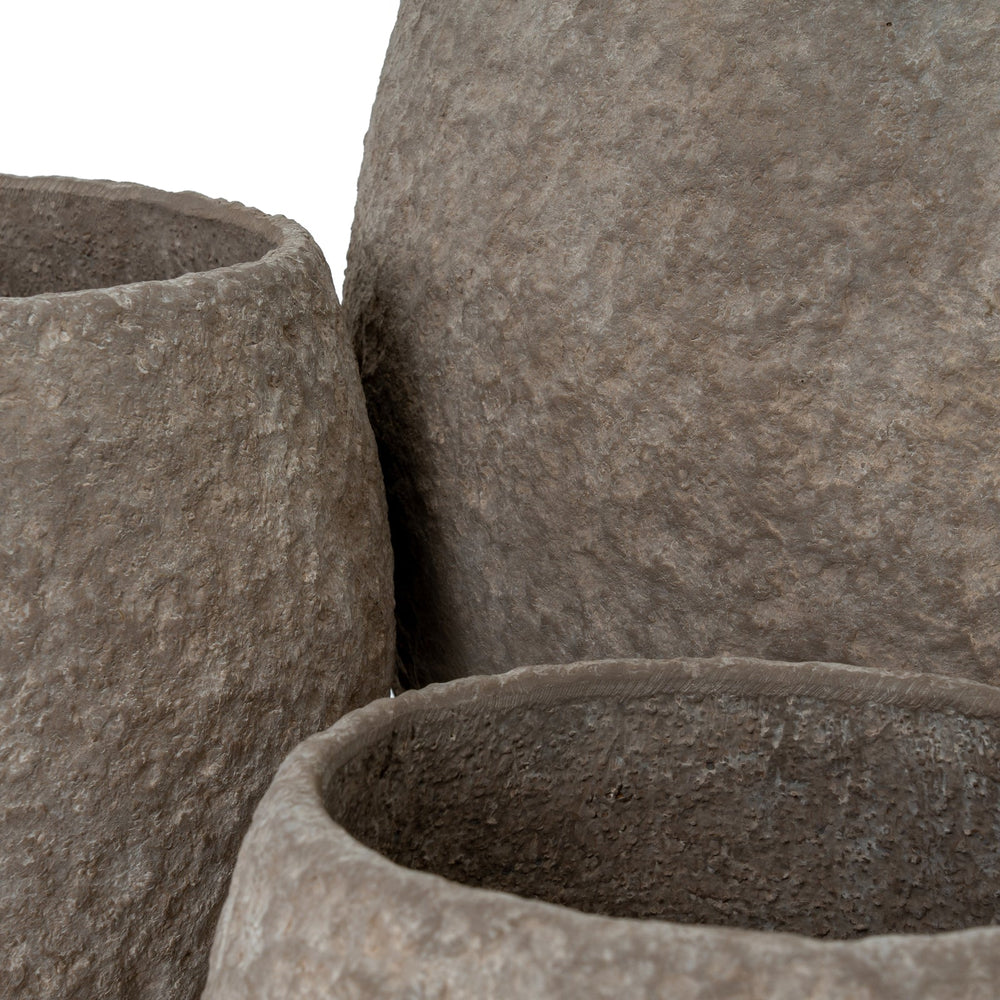 Umber Pot Belly Set of 3 Planters - Canwell Interiors Limited - Hills