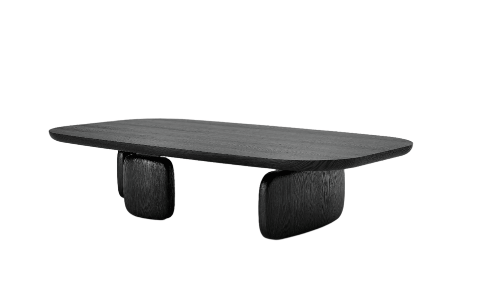 Underline Oval Coffee Table - Black Oak - XShowhome Limited - Tommy Franks