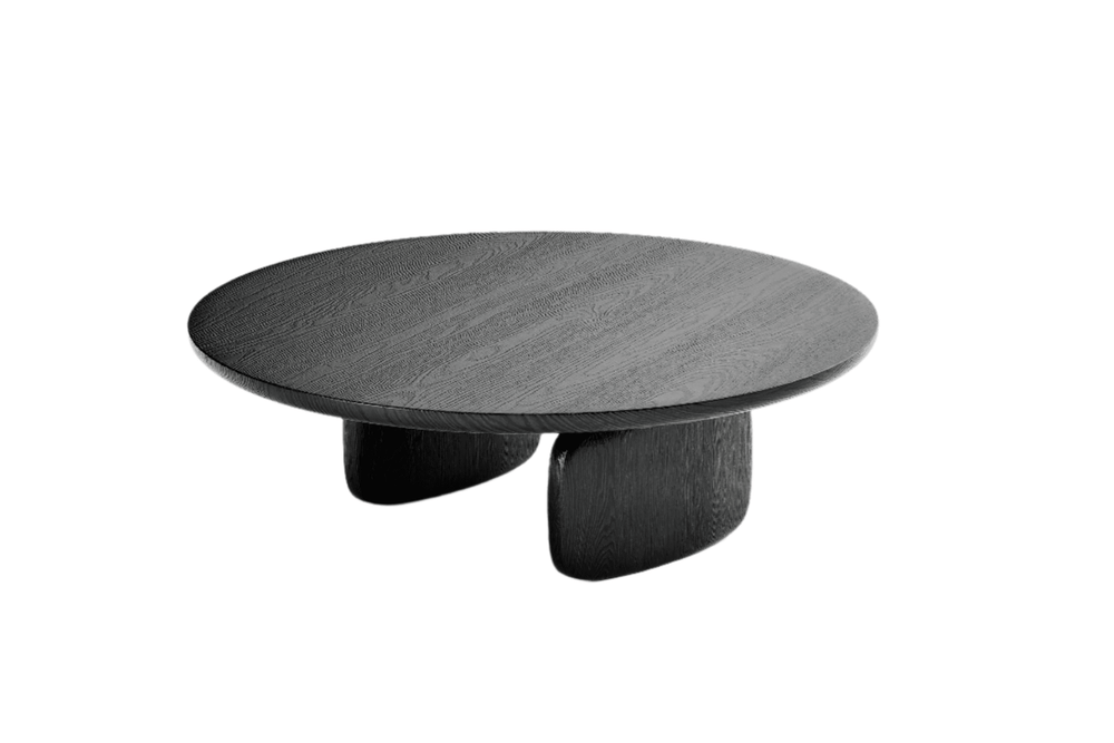 Underline Round Coffee Table - Black Oak - XShowhome Limited - Tommy Franks