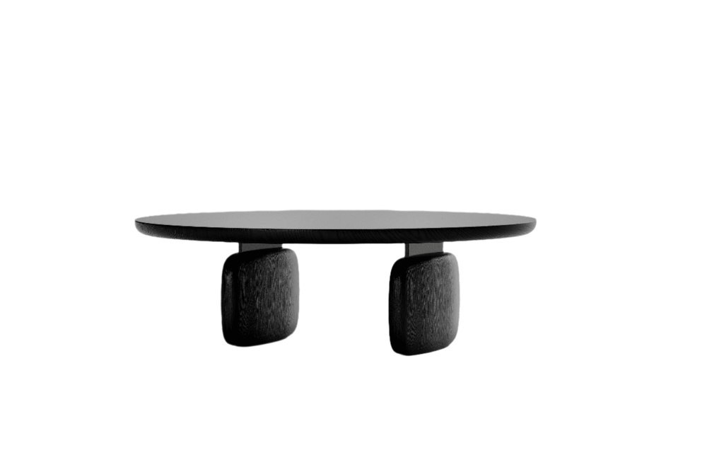 Underline Round Coffee Table - Black Oak - XShowhome Limited - Tommy Franks