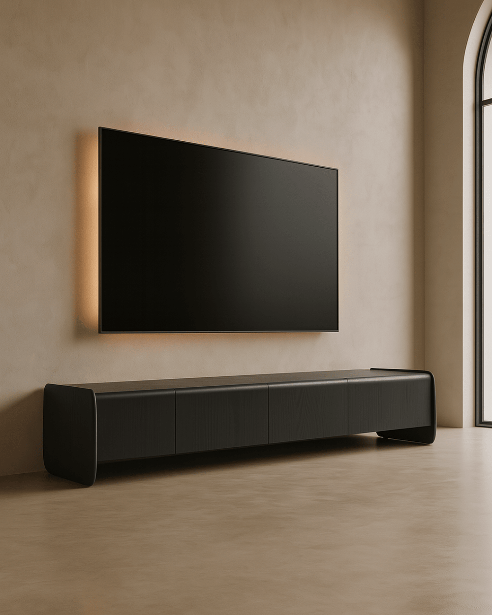 Underline Tv Unit - Black Oak - XShowhome Limited - Tommy Franks