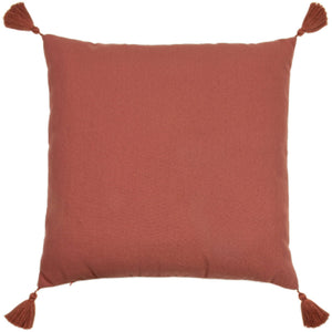 Uno Face 45x45 Feather Filled Cushion Red Clay - Canwell Interiors Limited - Riva