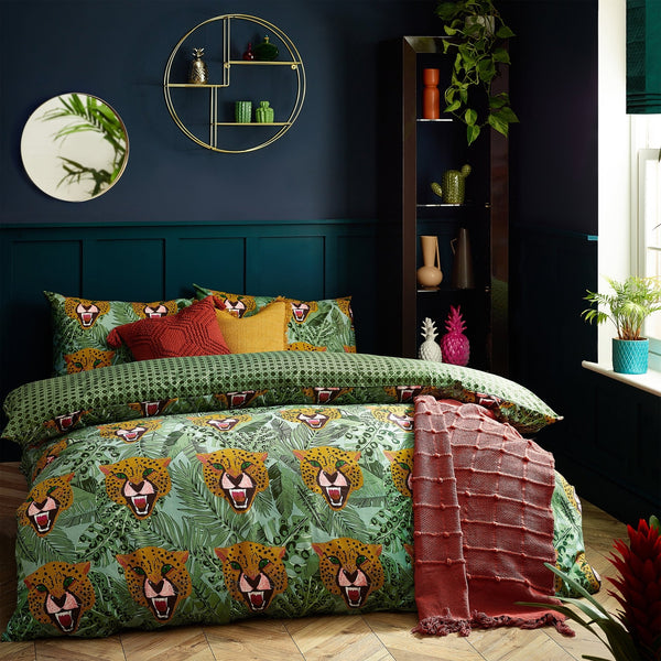 Untamed King Size Duvet Set Green - Canwell Interiors Limited - Riva