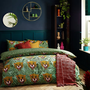 Untamed Super King Duvet Set Green - Canwell Interiors Limited - Riva