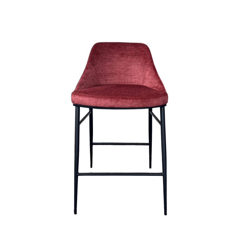 Vai Barstool - Bella Velour Coral - XShowhome Limited - Tommy Franks