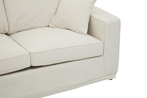 Valensole 2 Seat Cream Fabric Sofa - Canwell Interiors Limited - Xshowhome