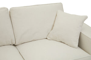 Valensole 2 Seat Cream Fabric Sofa - Canwell Interiors Limited - Xshowhome