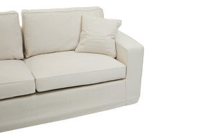 Valensole 3 Seat Cream Fabric Sofa - Canwell Interiors Limited - Xshowhome