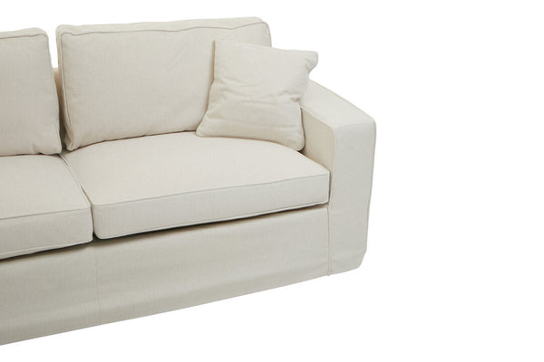 Valensole 3 Seat Cream Fabric Sofa - Canwell Interiors Limited - Xshowhome