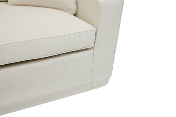 Valensole 3 Seat Cream Fabric Sofa - Canwell Interiors Limited - Xshowhome