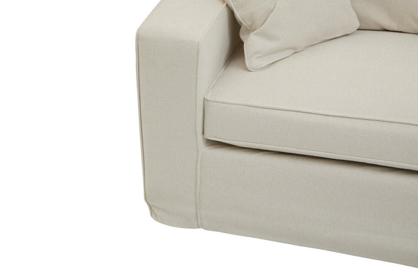 Valensole 3 Seat Cream Fabric Sofa - Canwell Interiors Limited - Xshowhome