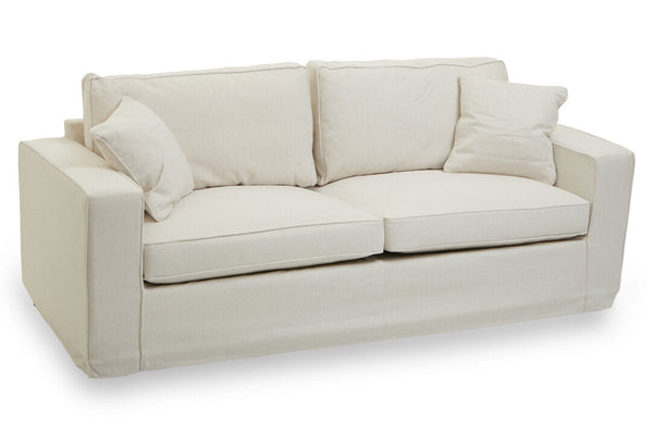 Valensole 3 Seat Cream Fabric Sofa - Canwell Interiors Limited - Xshowhome