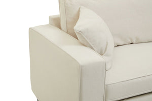 Valensole 3 Seat Cream Fabric Sofa - XShowhome Limited - Xshowhome