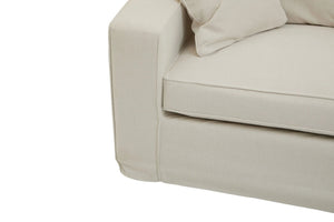 Valensole 3 Seat Cream Fabric Sofa - XShowhome Limited - Xshowhome
