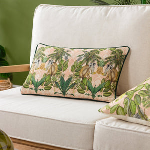 Valera Korba Monkey 30x50 Feather Filled Cushion Multi - Canwell Interiors Limited - Riva