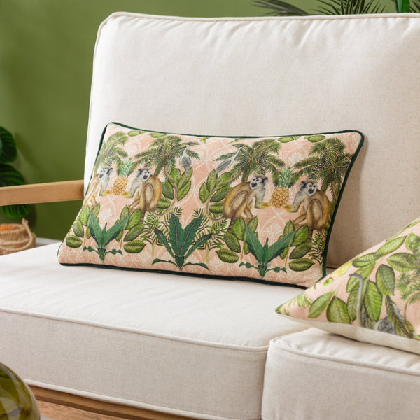 Valera Korba Monkey 30x50 Feather Filled Cushion Multi - Canwell Interiors Limited - Riva