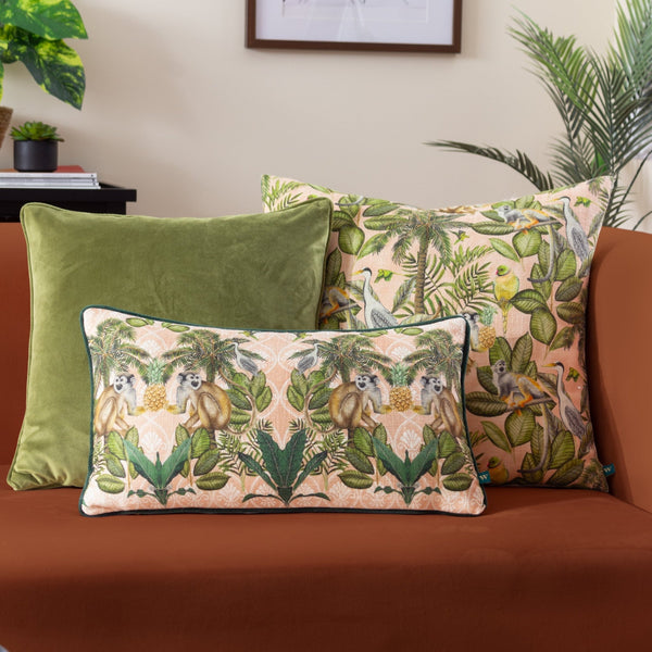 Valera Korba Monkey 30x50 Feather Filled Cushion Multi - Canwell Interiors Limited - Riva