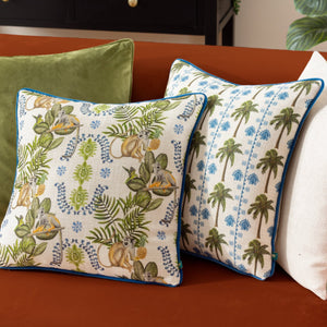 Valera Lagos Monkey 43x43 Feather Filled Cushion Multi - Canwell Interiors Limited - Riva