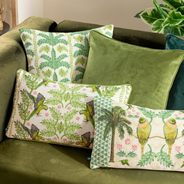 Valera Patera Palm 43x43 Feather Filled Cushion Multi - Canwell Interiors Limited - Riva